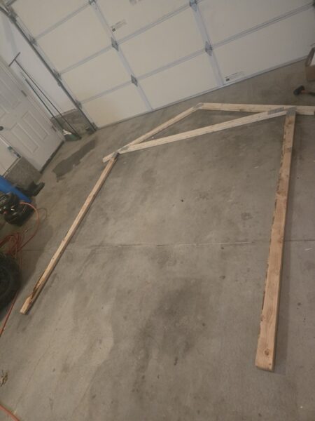 First greenhouse truss